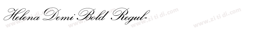 HelenaDemiBold Regul字体转换